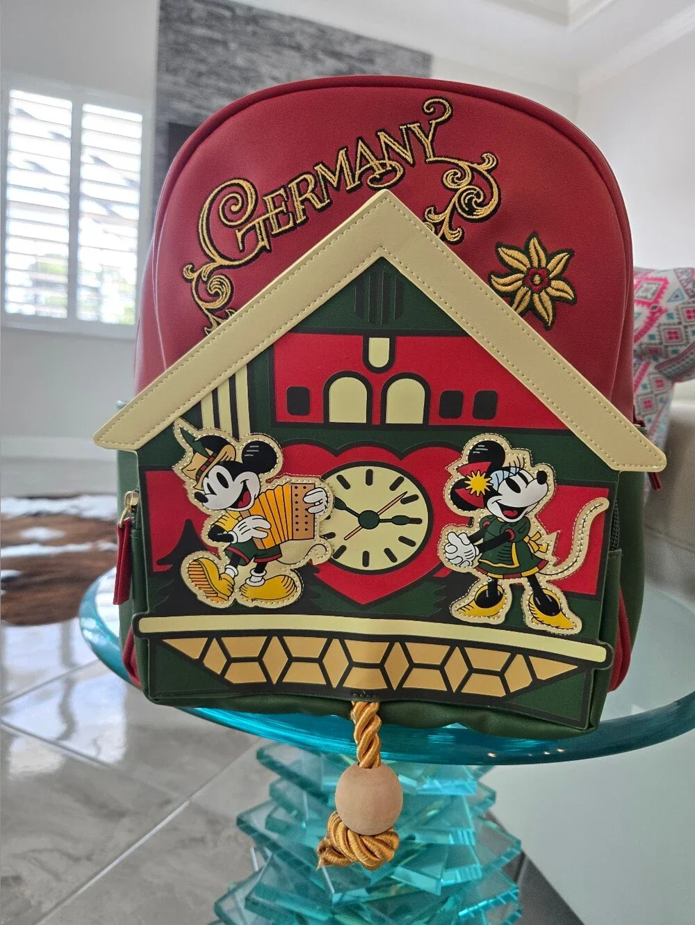 Disney Parks Epcot Germany Exclusive Mickey & Minnie Backpack NWT